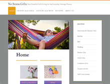 Tablet Screenshot of nostressgifts.com